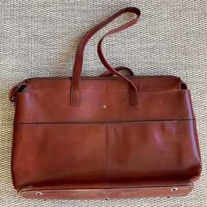 Women’s Leather brief case - with shoulder straps